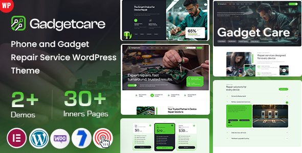 Gadgetcare - Phone and Gadget Repair Service WordPress Theme