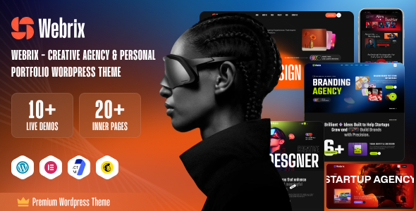 Webrix – Creative Agency & Personal Portfolio WordPress Theme