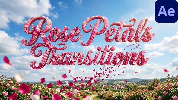 Rose Petals Transitions for After Effects