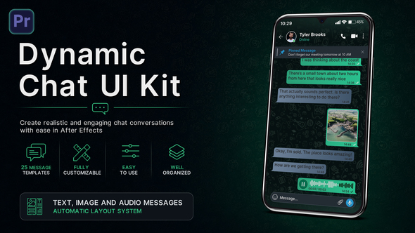 Dynamic Chat UI Kit | MOGRT