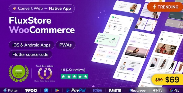Fluxstore WooCommerce - Flutter E-commerce Full App