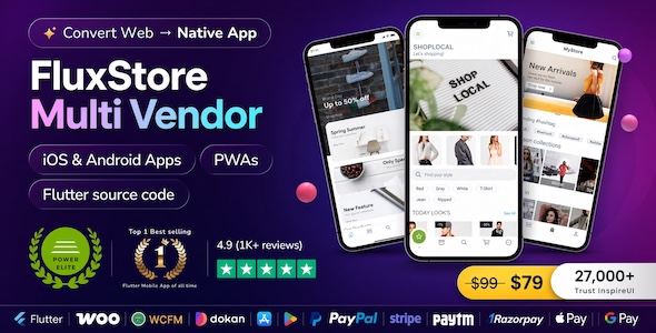 Fluxstore Multi Vendor - Flutter E-commerce Full App