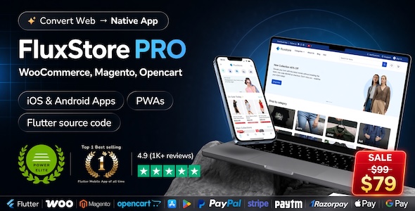 Fluxstore Pro - Flutter E-commerce Full App for Magento, Opencart, and Woocommerce