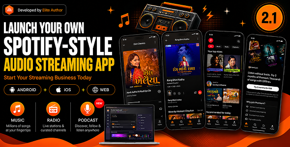 DTRadio – Spotify Clone Flutter App for Music, Radio, Podcasts & Live Events (iOS & Android)
