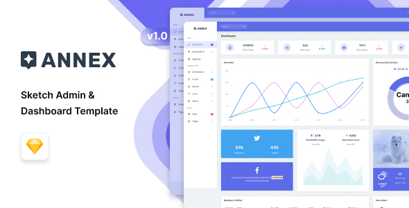 Annex - Sketch  Admin Dashboard Template