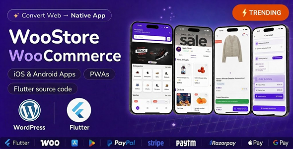 WooStore - Flutter WooCommerce App | Full E-Commerce Shopping App for Android & iOS