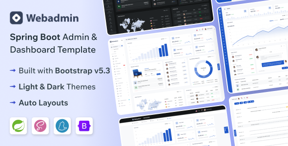 WebAdmin - Spring Boot Admin & Dashboard Template