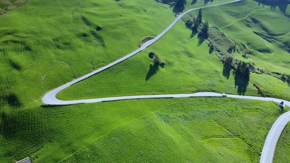 Winding Road in Green Mountain Hills