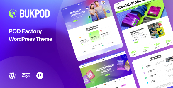 BukPod - POD Factory WordPress Theme