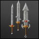 Fantasy Weapon Sword Pack - 3DOcean Item for Sale