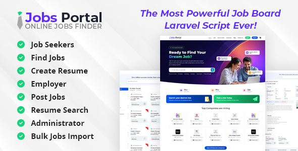 Jobs Portal - Job Board Laravel Script