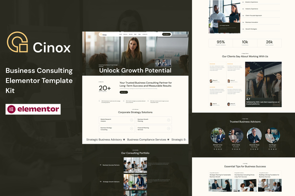Clariox - Business Consulting Elementor Template Kit