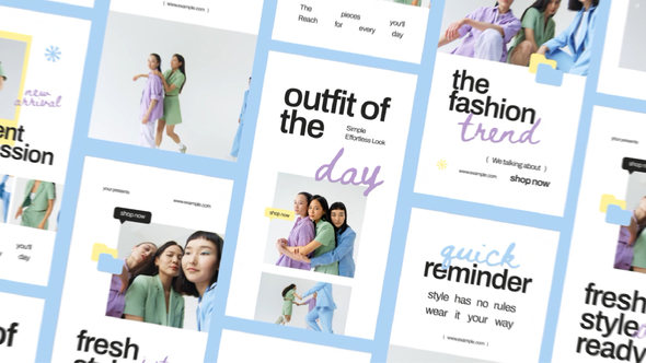 Minimalist Fresh Fashion Instagram Story