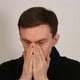 Man Feels Sick and Sneezes - VideoHive Item for Sale