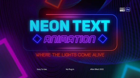 Neon Text Animation