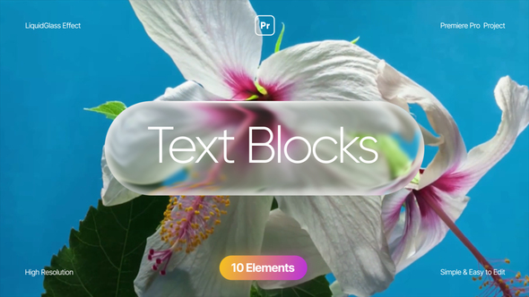 Liquid Glass Text Blocks