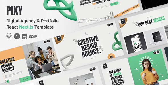 Pixy - Digital Agency & Creative Portfolio NextJs Template