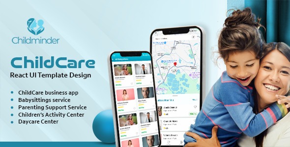 Child Minder Child Care Baby Sitting Child Minding BabySitting Nanny Nursery Daycare Maid Service UI