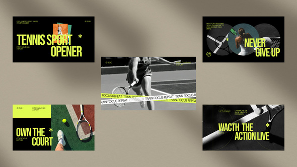 Tennis Sports Opener MOGRT 02