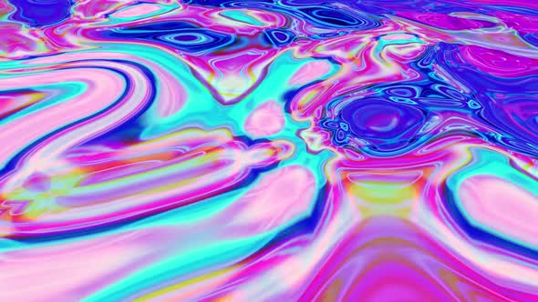 liquid rainbow effect. Acid marbling holographic mixture.  Vd 783