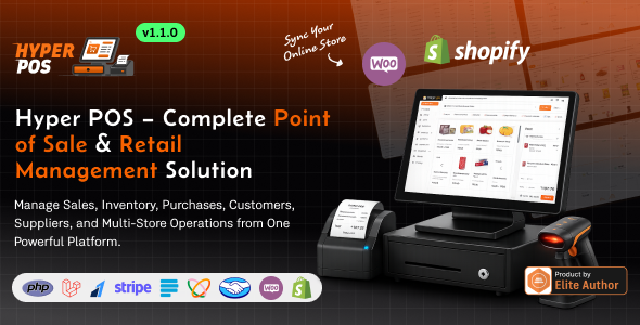 Hyper POS - Laravel Point of Sale, Inventory, ERP, Online & Offline POS, Invoicing, Accounting