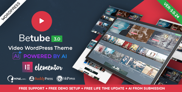 BeTube - Video WordPress Theme