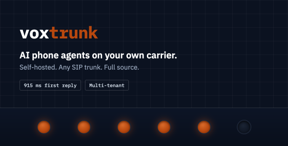 Voxtrunk - Self-Hosted AI Phone Agent Web Application