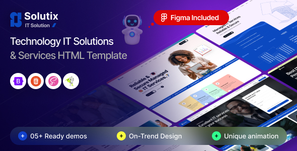 Solutix  -  IT Solutions and Business Technology HTML Template