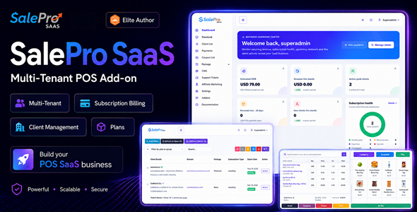 SalePro SaaS – Multi-Tenant POS Add-on