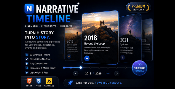 Narrative Timeline | Cinematic Interactive Component