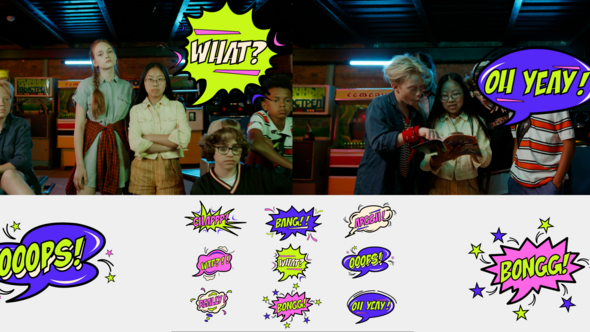 Comic Pop Art Animated Speech