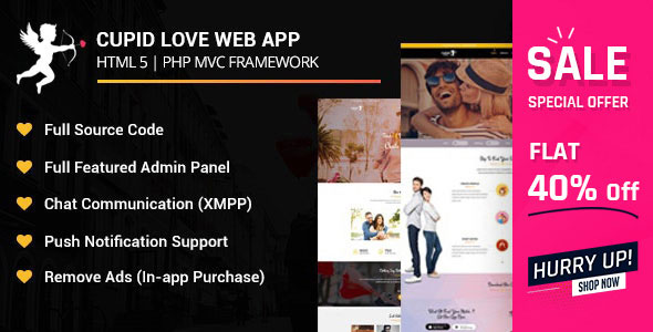 Cupid Love Dating Web Application