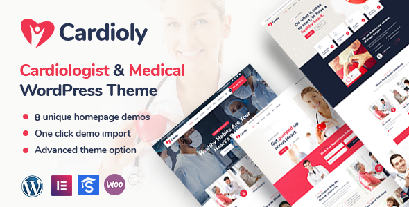 Cardioly - Cardiologist and Medical WordPress theme