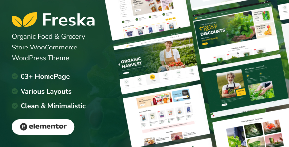 Freska - Organic Food & Grocery Store WooCommerce WordPress Theme