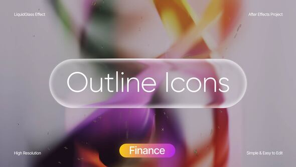 Liquid Glass Finance Icons