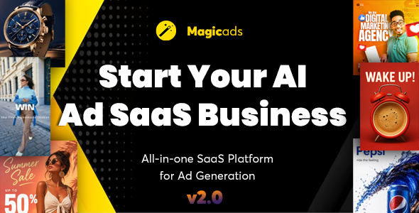 MagicAds - All-in-One Ad Generation SaaS Platform | Image, Video, UGC & Ad Copy Generator