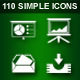 110 Simple Icons • OFFICE • - GraphicRiver Item for Sale