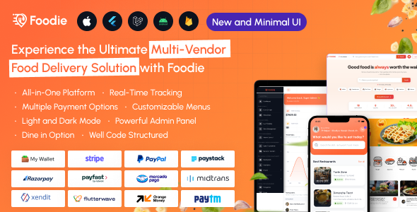 Foodie | UberEats Clone | Food Delivery App | Multi Restaurant Food Delivery App with AI Assistant