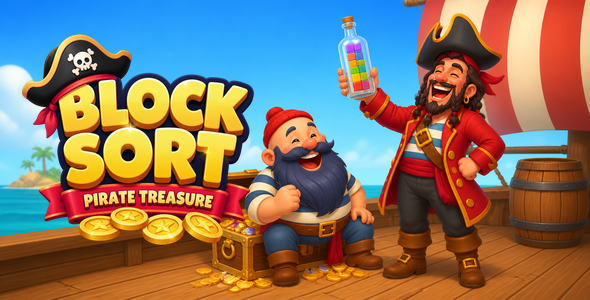 Block Sort: Pirate Treasure | 5000 Levels HTML5 Puzzle Game