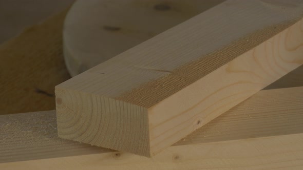 Measuring a piece of wood