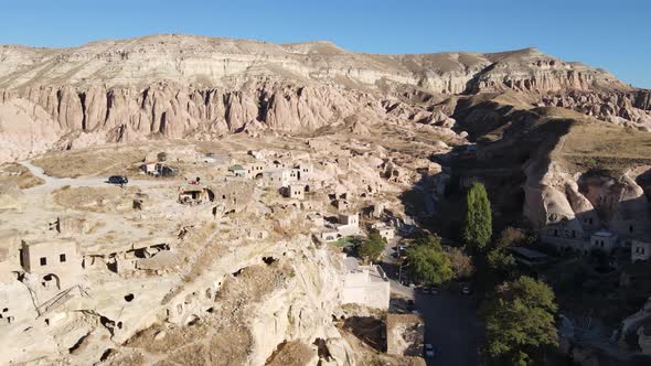 Cappadocia Landscape Aerial View. Turkey. Goreme National Park