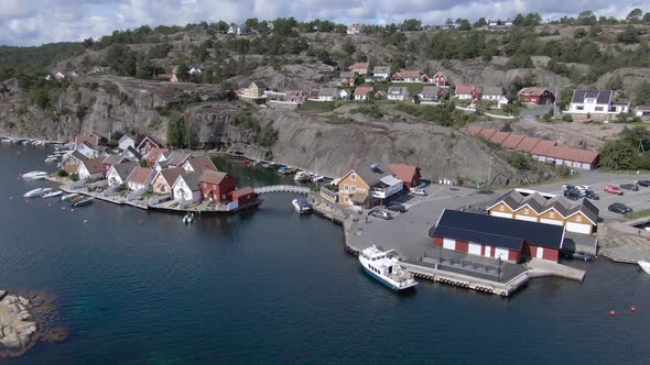 The small village of Gjeving in Tvedestrand, along the southern coast of Norway