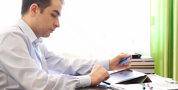 Internet Shopper on Tablet Computer