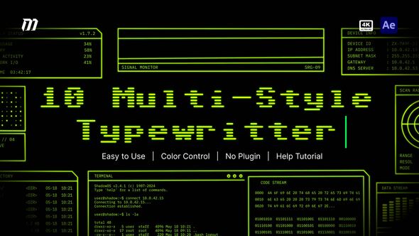 Multi-Style Typewriter Text Presets