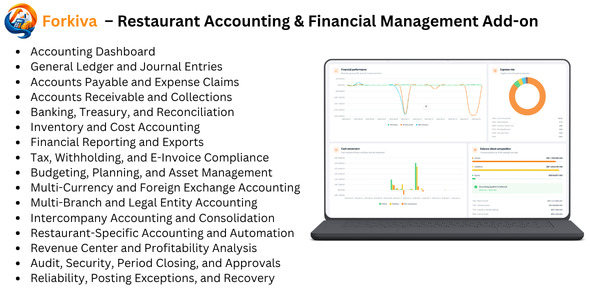 Forkiva – Restaurant Accounting & Financial Management Add-on