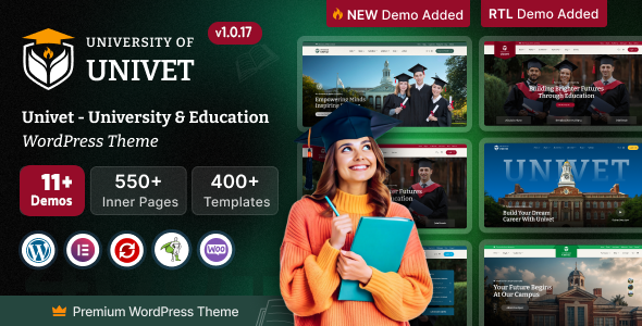 Univet – University Education WordPress Theme