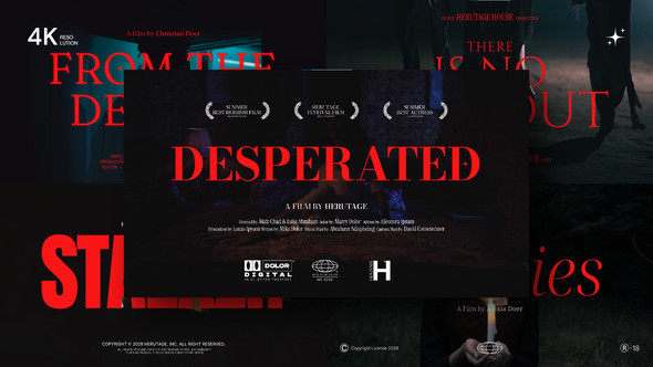 Horror Cinematic Title Pack