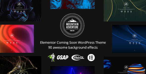 Mountain - Elementor Coming Soon WordPress Theme