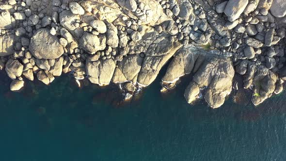 Cliff And Sea Wave