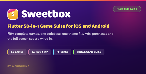 Sweetbox | Flutter 50-in-1 Game Suite